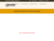 Tablet Screenshot of lakesidesandgravel.com